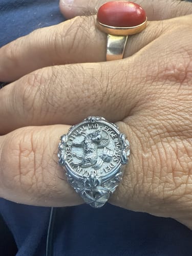 Customer photo review of Lamb Of God Signet Ring - Agnus Dei