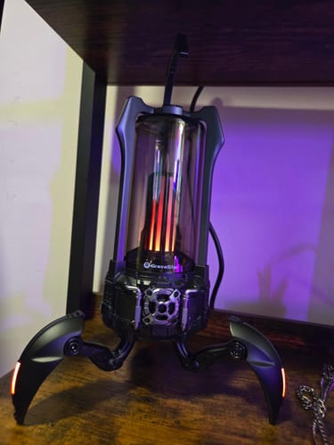 Customer photo review of GravaStar Supernova Bluetooth Wireless Speaker with LED Table Lamp Speaker Boy Gift