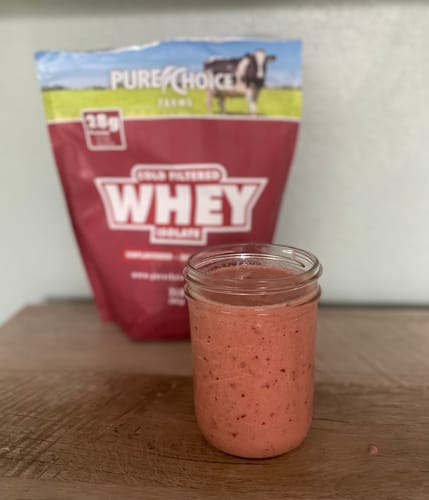 Customer photo review of Whey Protein Isolate Unflavored