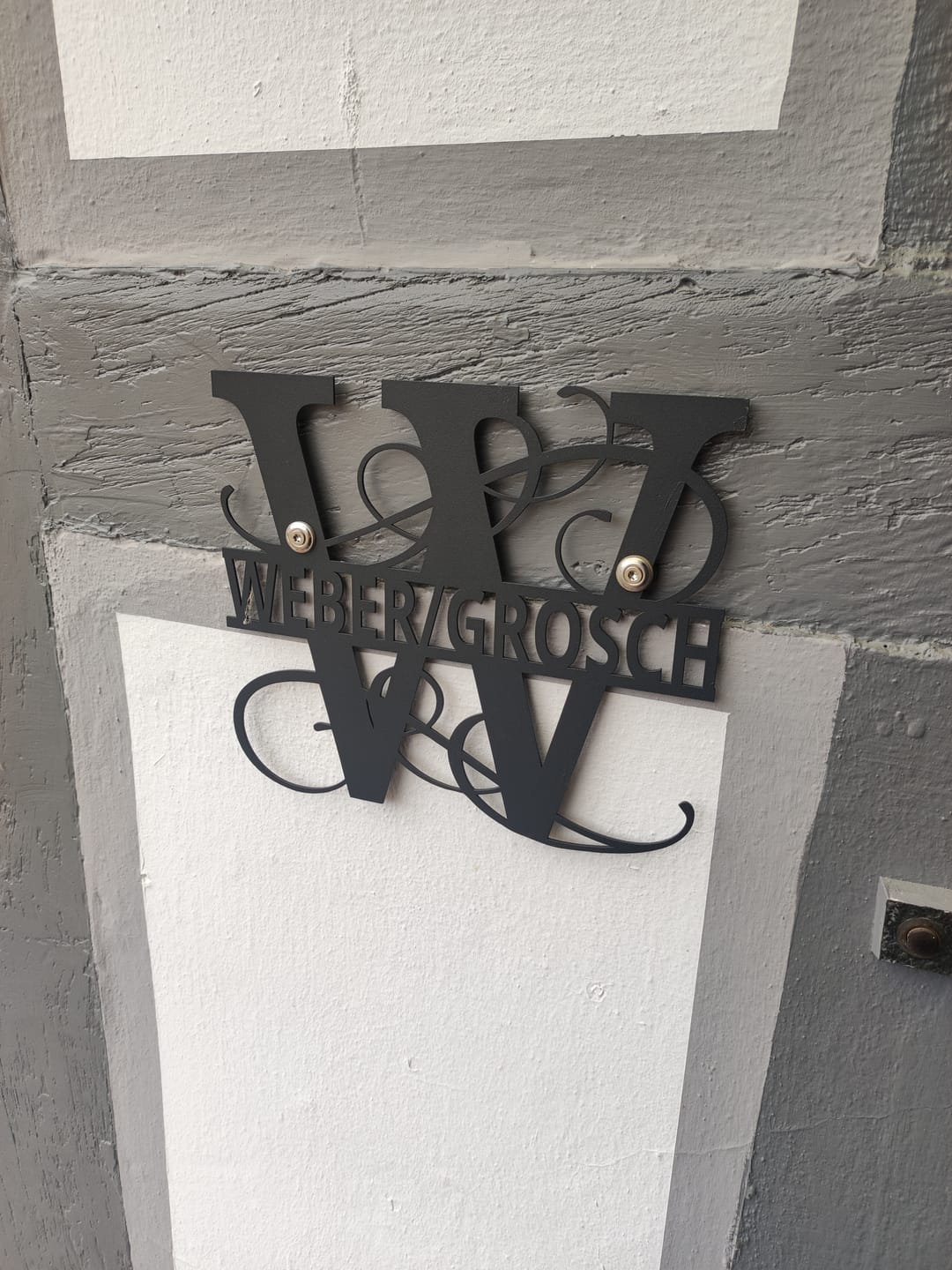 Customer photo review of Großes Namens-Monogramm (personalisierbar)