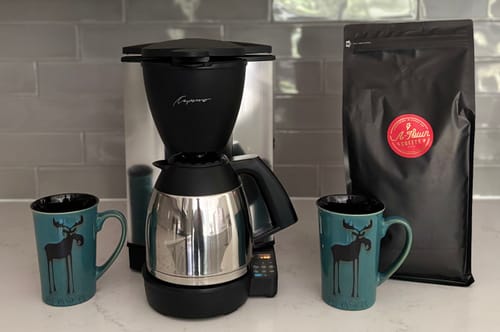 Customer photo review of Ground Coffee with Ghee Butter from Grass-Fed Cows