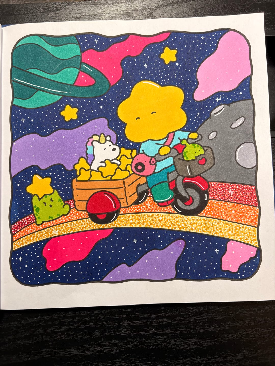 Customer photo review of Ohuhu Oahu 200 Colors Dual Tips Alcohol Art Markers, Fine & Chisel