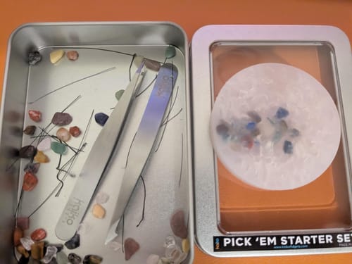Customer photo review of Pick 'Em Starter Set - Kaiko Exclusive Picking, Popping & Hair Pulling Support Kit