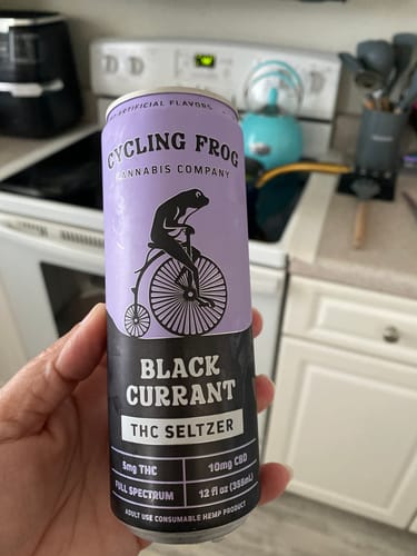 Customer photo review of THC Seltzer Giveaway - Black Currant