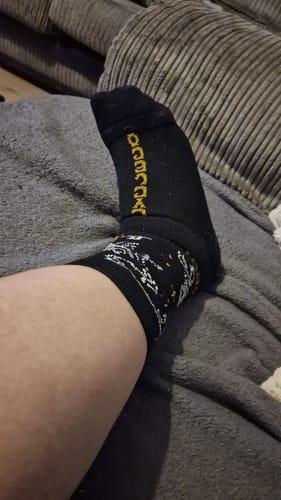 Customer photo review of Lucky Dip | Compression Shred Socks