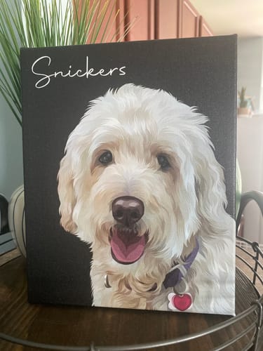 Customer photo review of Pet Art Canvas Wrap