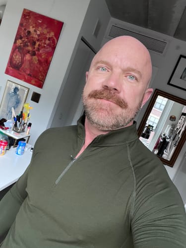 Customer photo review of SquidHaus Fitted Performance Quarter Zip