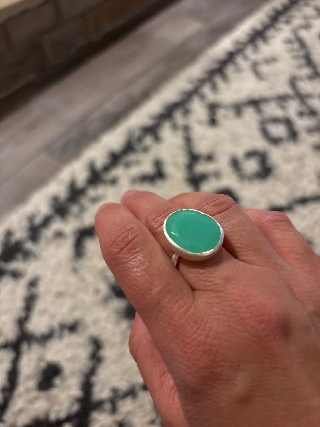 Customer photo review of Chrysoprase Maxi Slice