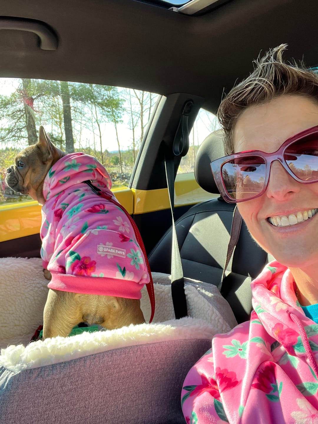 Customer photo review of Blossom Human Hoodie - Pink