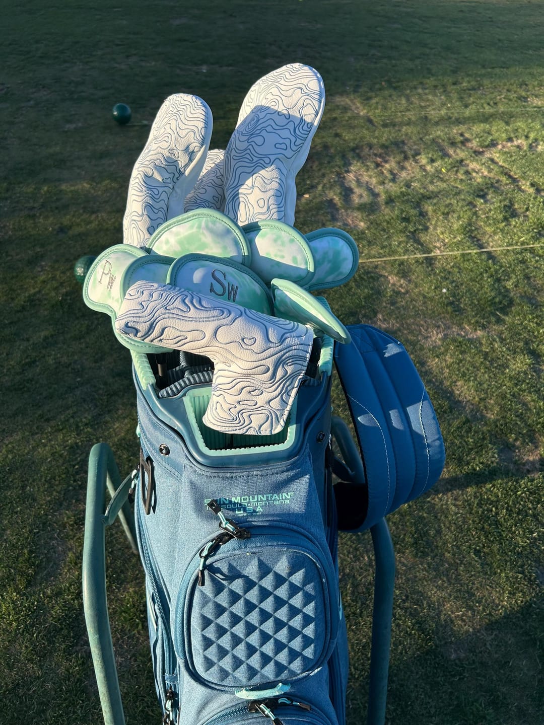Customer photo review of Topographic Edition - Pure White / Embroidered Carolina Blue