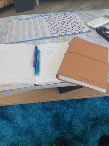 Customer photo review of Refillable Notebook Folio - Saddle Brown