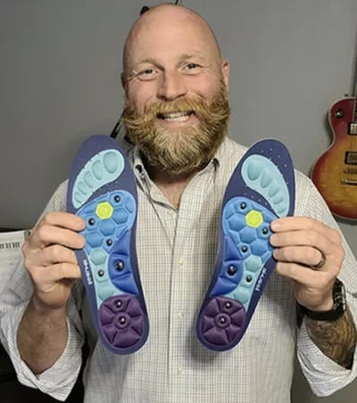 Customer photo review of OrthoShoes Magnetic Insoles