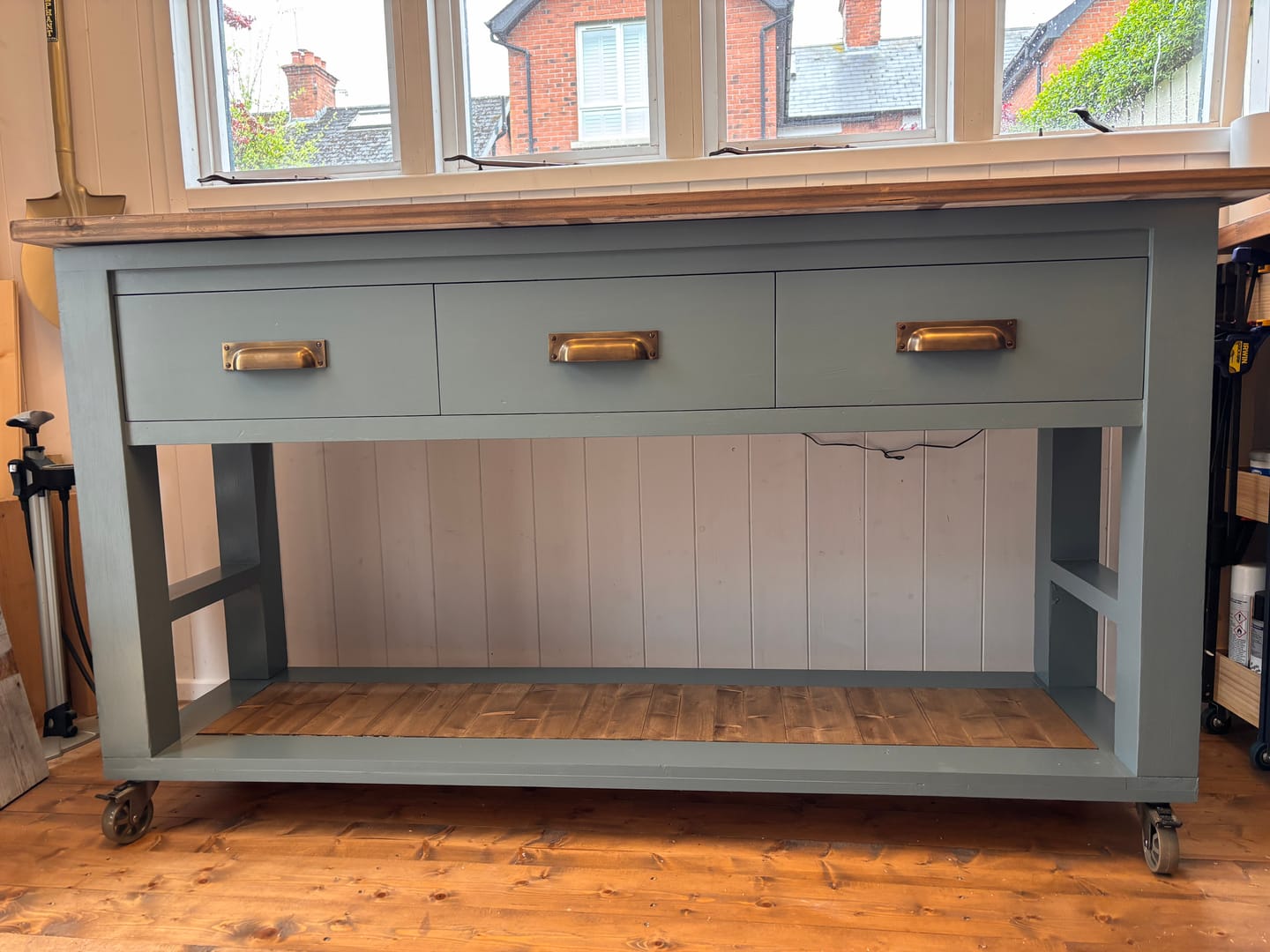 Customer photo review of Classic Aged Brass Cupboard Handles
