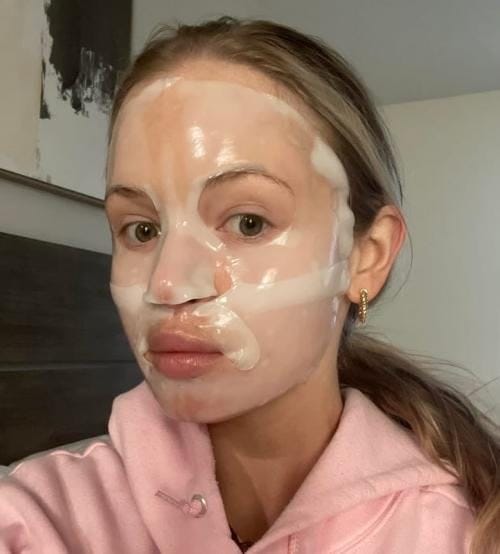 Customer photo review of Collagen Boosting Mask