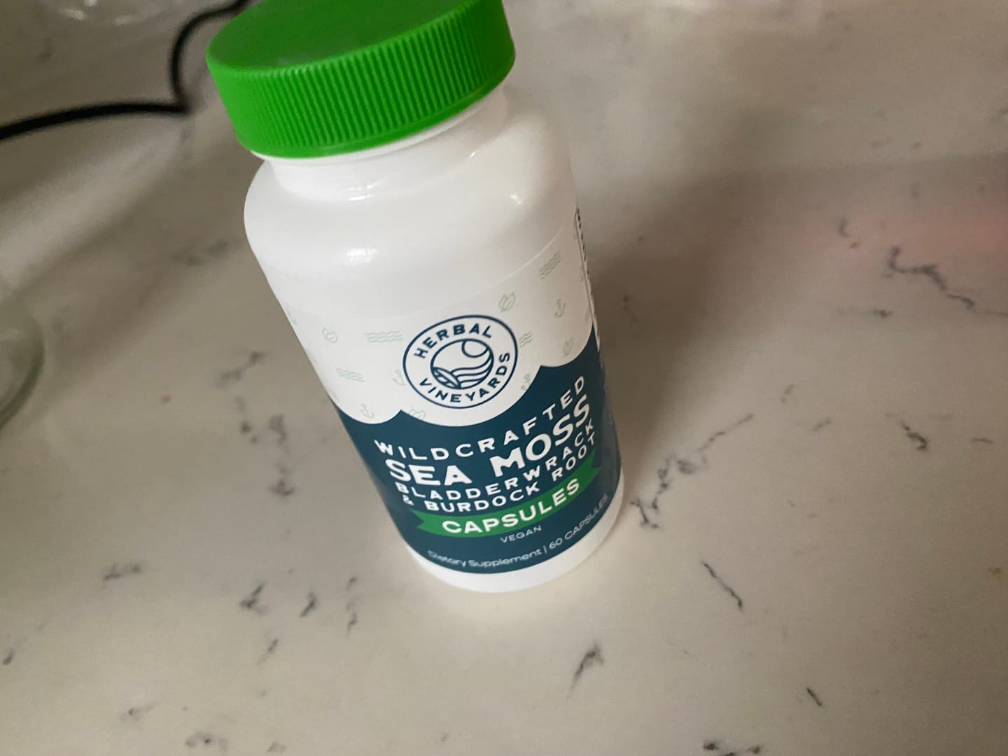 Customer photo review of ORGANIC SEA MOSS, BLADDERWRACK & BURDOCK ROOT VEGETABLE CAPSULES (1500 MG) - 60 Capsules