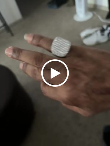 Customer video review of Moissanite Pinky Ring