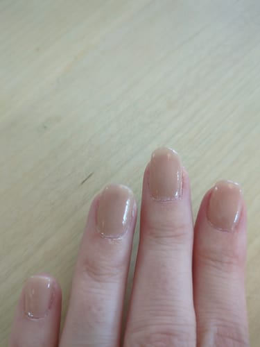 Customer photo review of Espresso Dipping Powder