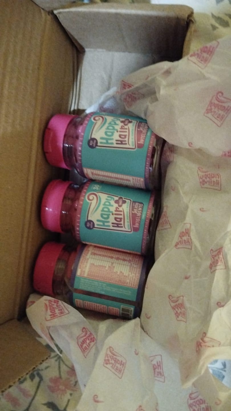 Customer photo review of Happy Hair 3 Potes