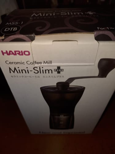 Customer photo review of Molinillo Manual Hario Mini Slim Plus