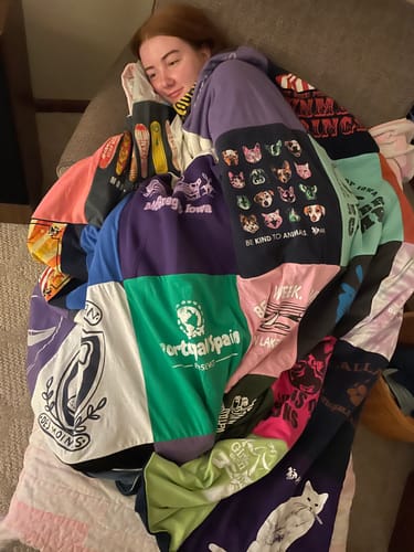 Customer photo review of Premium T Shirt Quilt