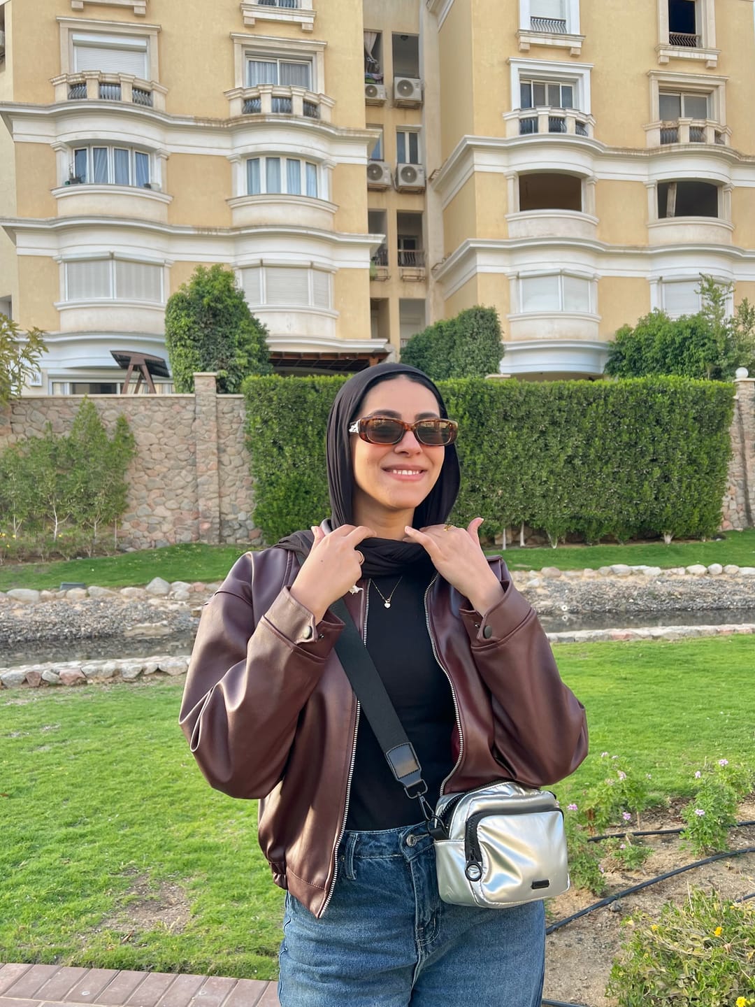 Customer photo review of Vintage leather jacket - Burgundy