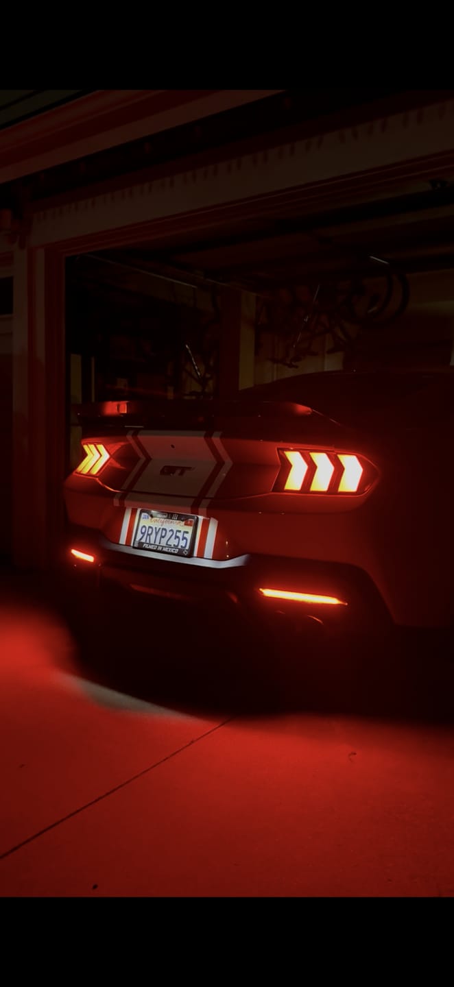 Customer photo review of 2024+ Ford Mustang S650 Euro Style LED Rear Reflectors (Pair)