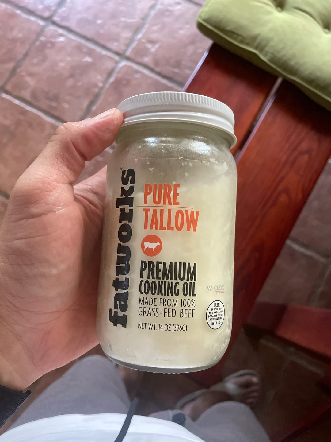 Customer photo review of Grass Fed Beef Tallow (14 oz)