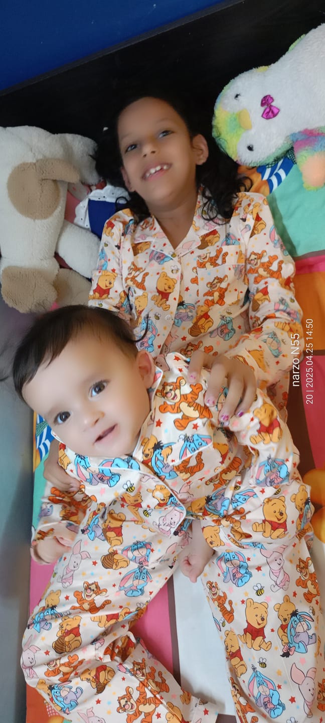 Customer photo review of Ted and Friends Night Suit