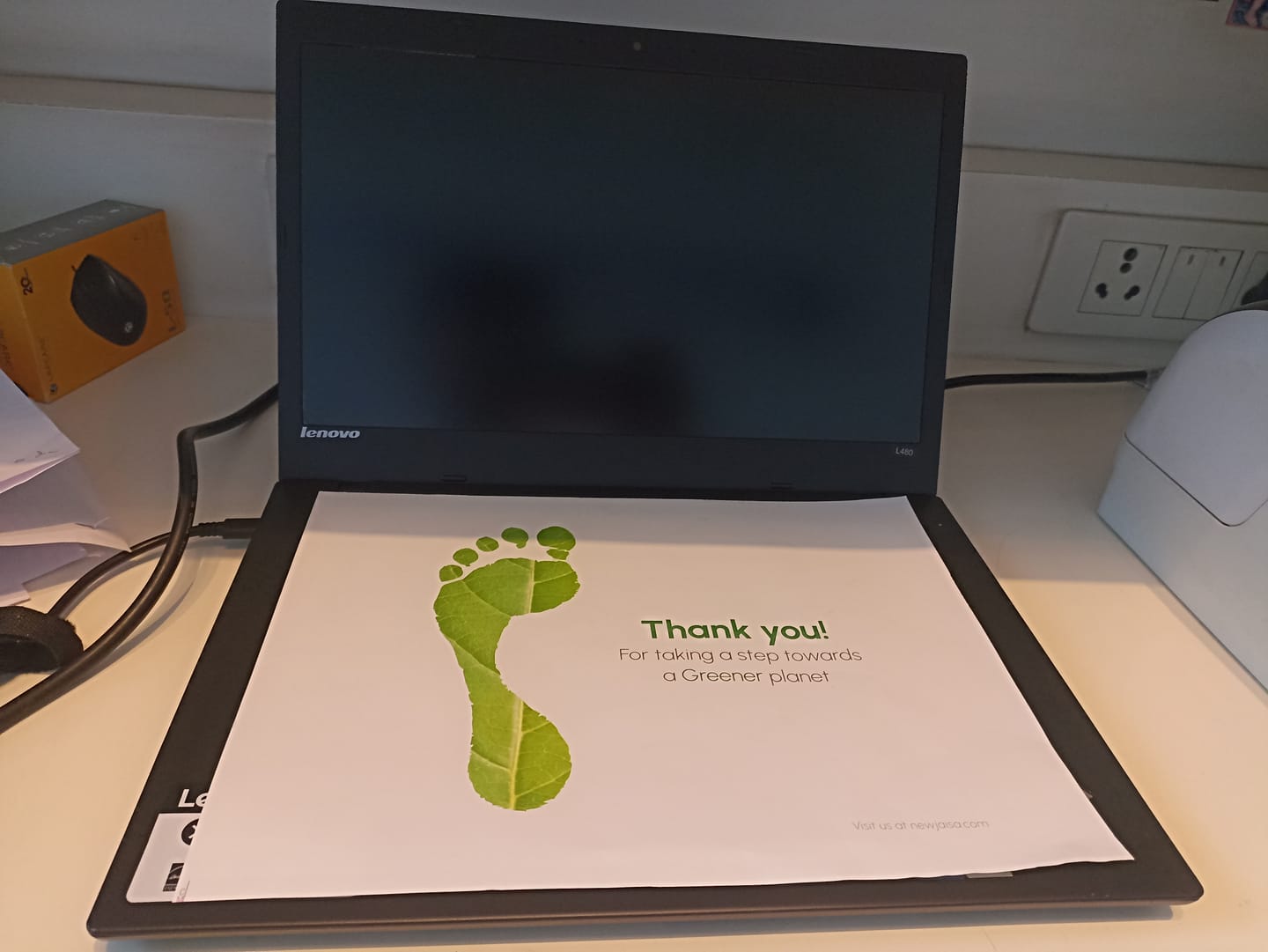 Customer photo review of Lenovo ThinkPad Laptop L480 | i5-8th | 14" HD | Win 11 | Refurbished