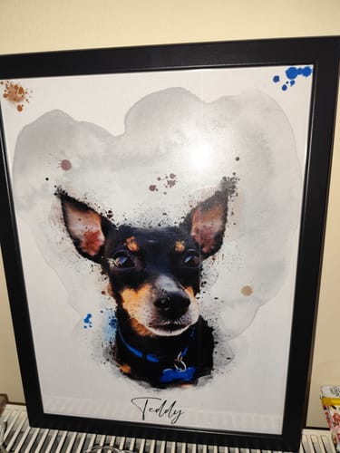 Customer photo review of Πορτραίτο Κατοικίδιου - Νερομπογιά