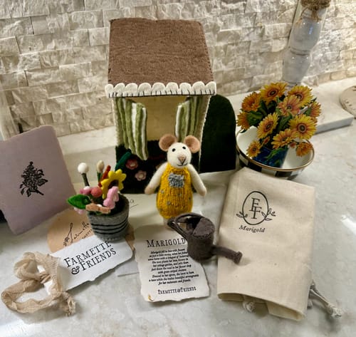 Customer photo review of Marigold the Mouse - Felt Play Set