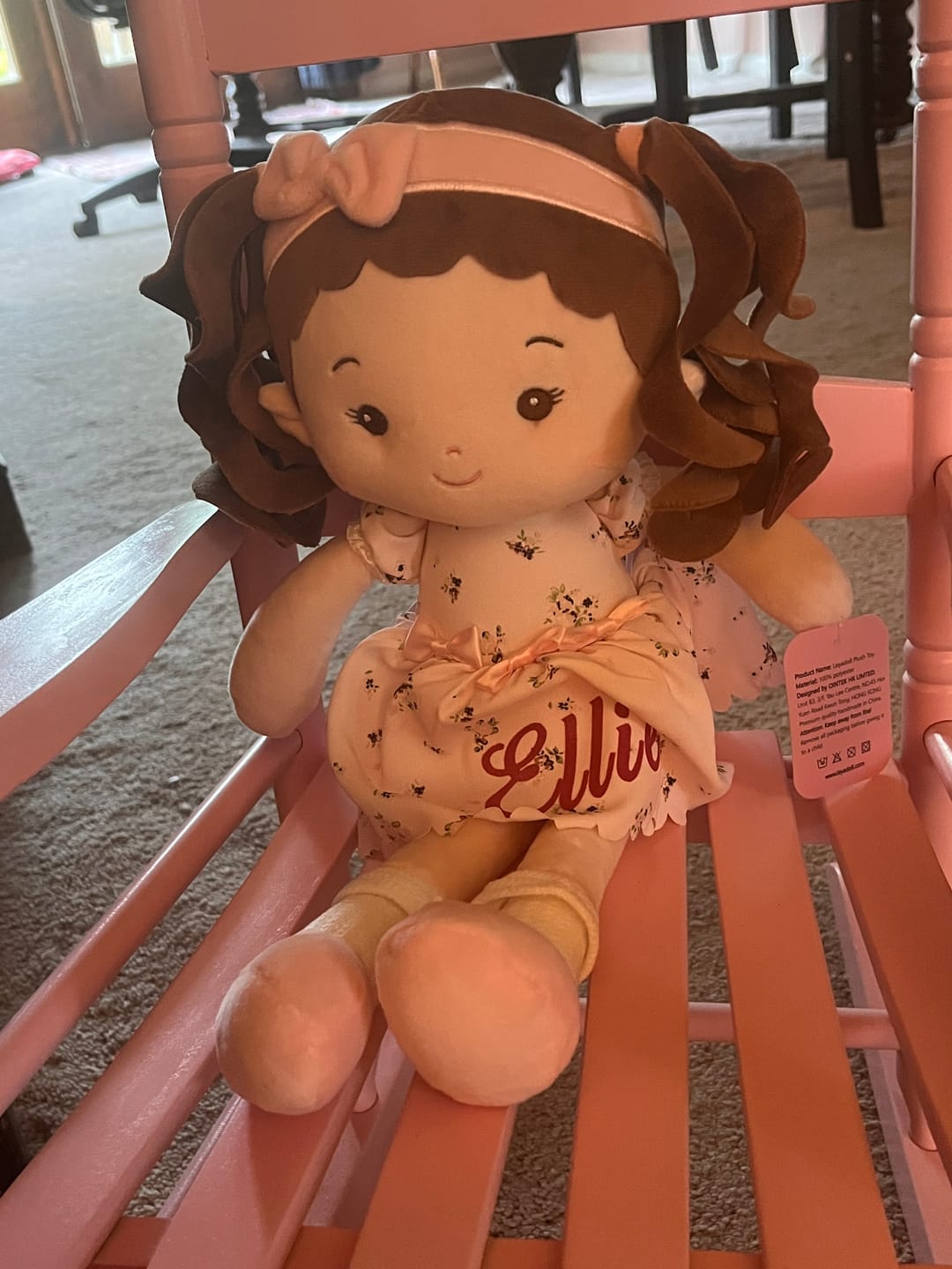 Customer photo review of Personalized Princess Breeze Doll Carrier Backpack