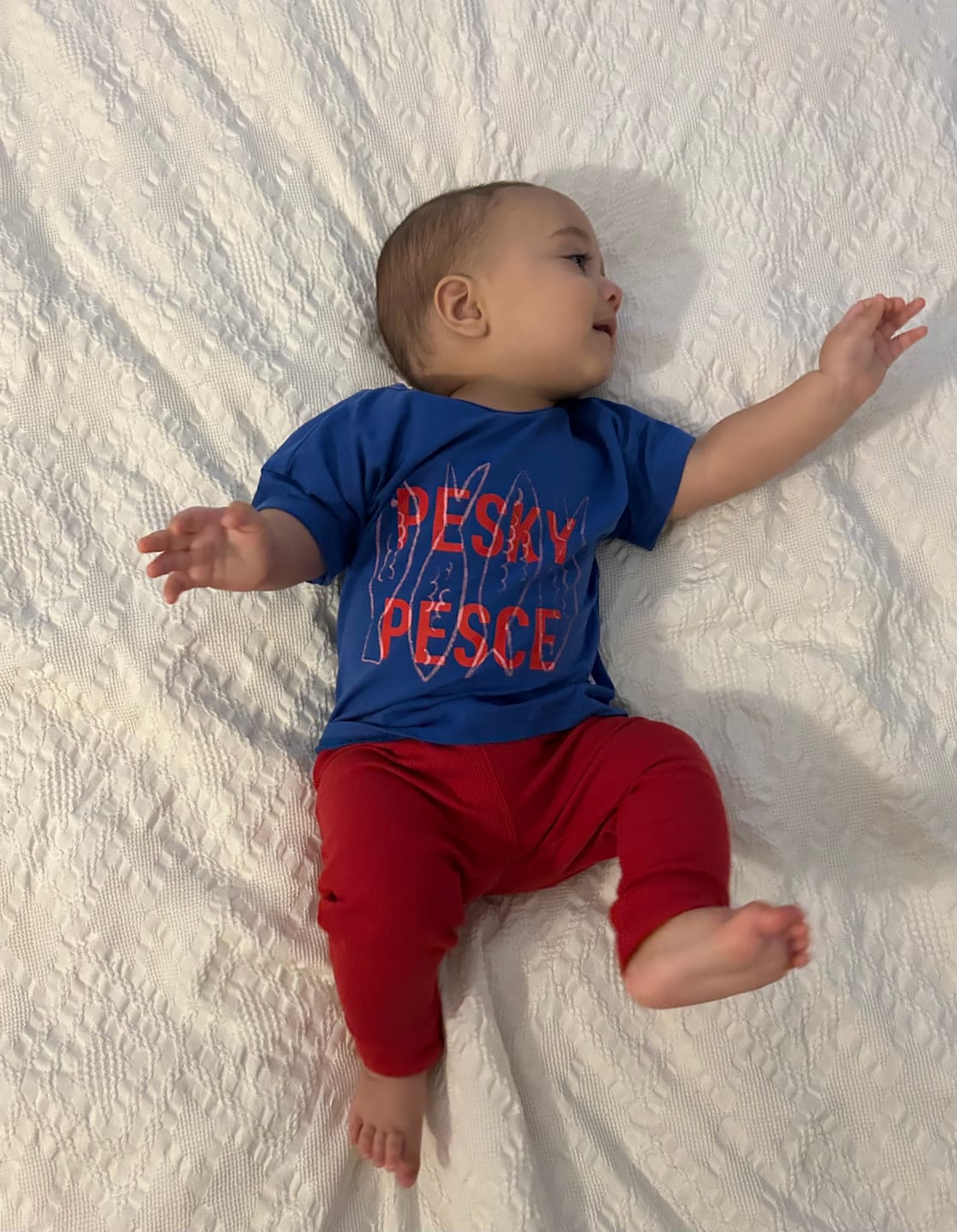 Customer photo review of Red Pesce Relaxed Fit Tee