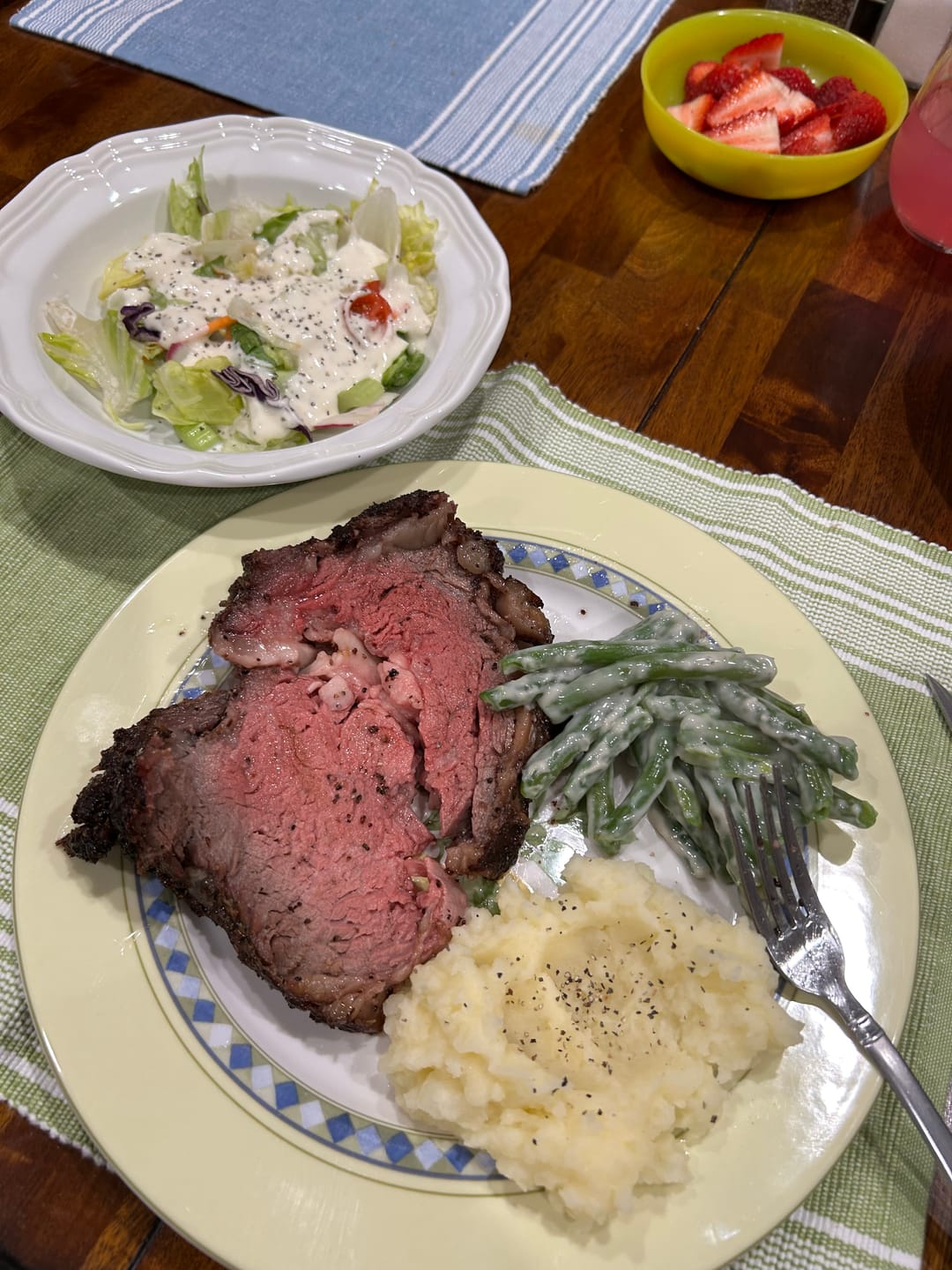 Customer photo review of Pre-Cooked Smoked Prime Rib