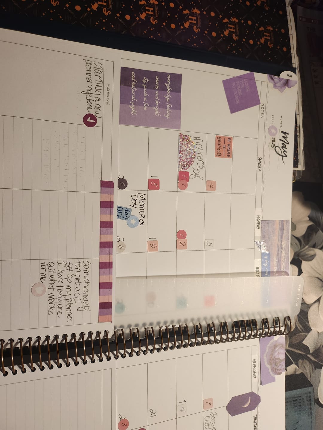 Customer photo review of Undated Portrait Week + Month Planner, Ocean Breeze