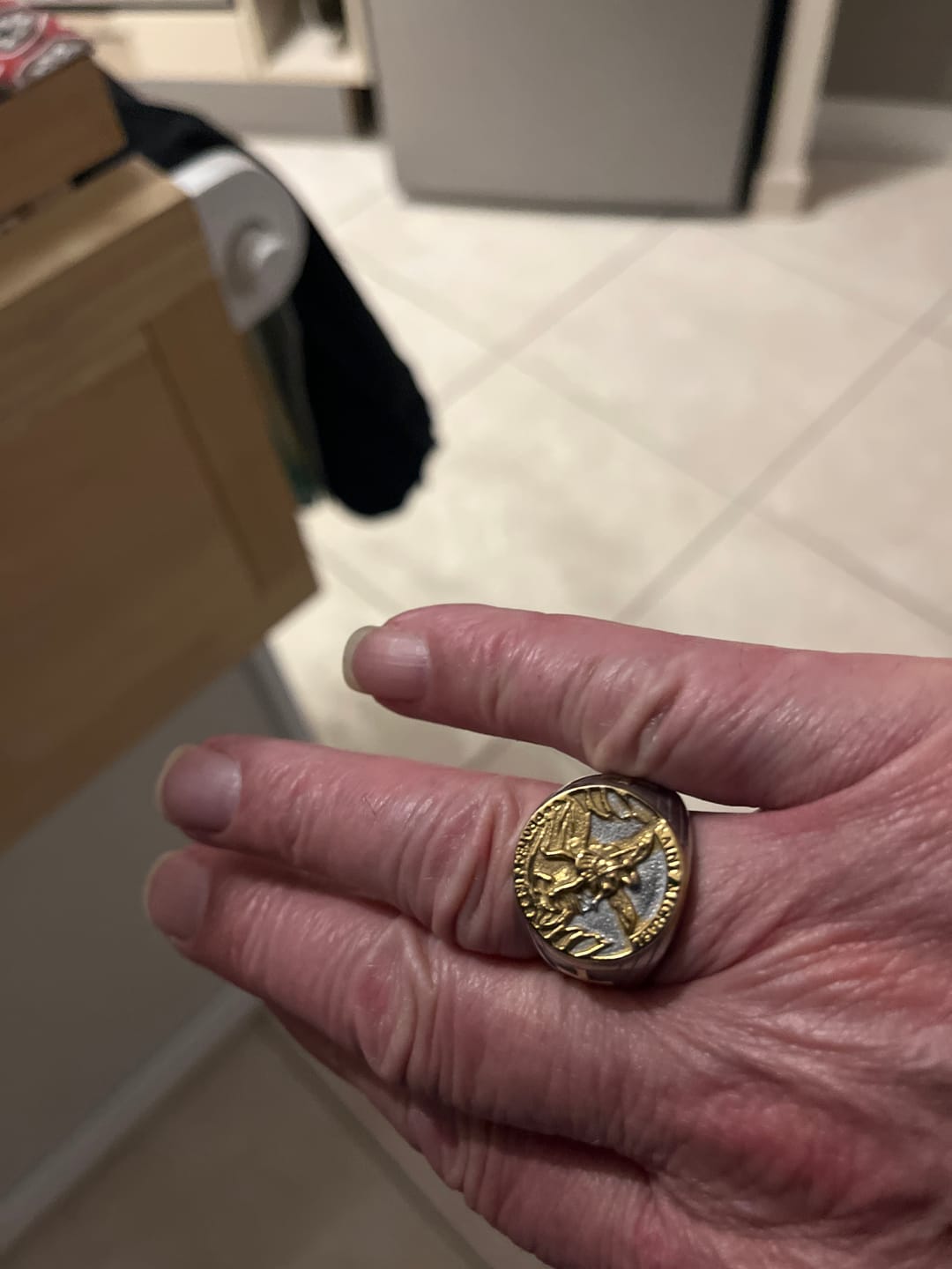 Customer photo review of Bague de l'Archange Protecteur