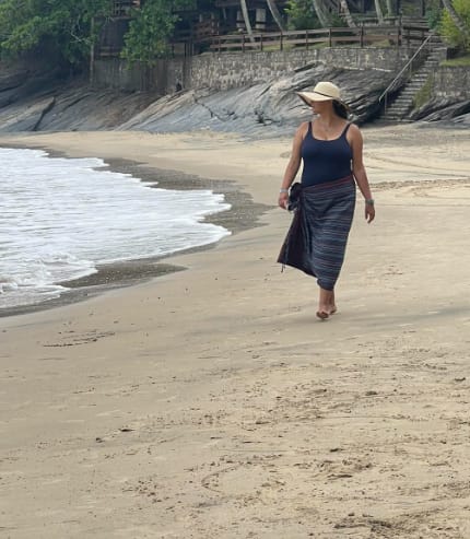 Customer photo review of NEW! Organic Cotton Turkish Towel Multi