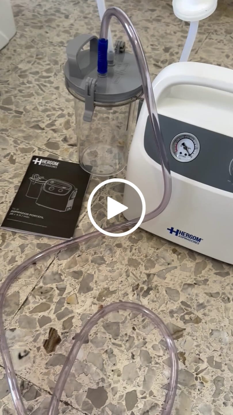 Customer video review of Aspirador de Flemas y Secreciones Portátil de Hasta 28 Litros por Minuto con Presión Regulable - Marca Hergom
