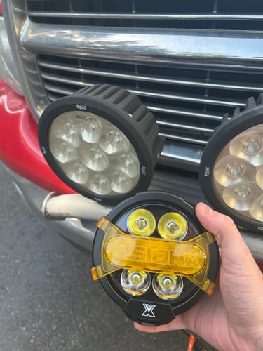 Customer photo review of CR-7 PRO Dual-Action Combo Driving Lights