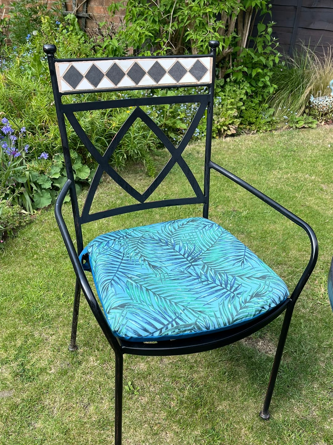 Customer photo review of Tropical Leaves Water Resistant Fabric