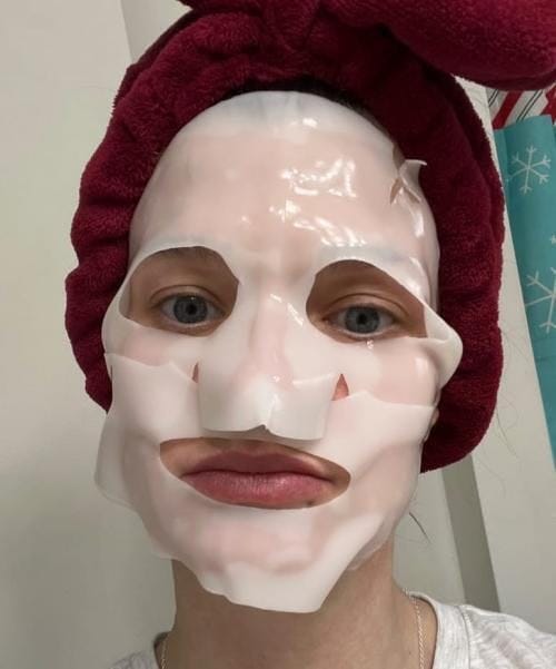 Customer photo review of Collagen Boosting Mask
