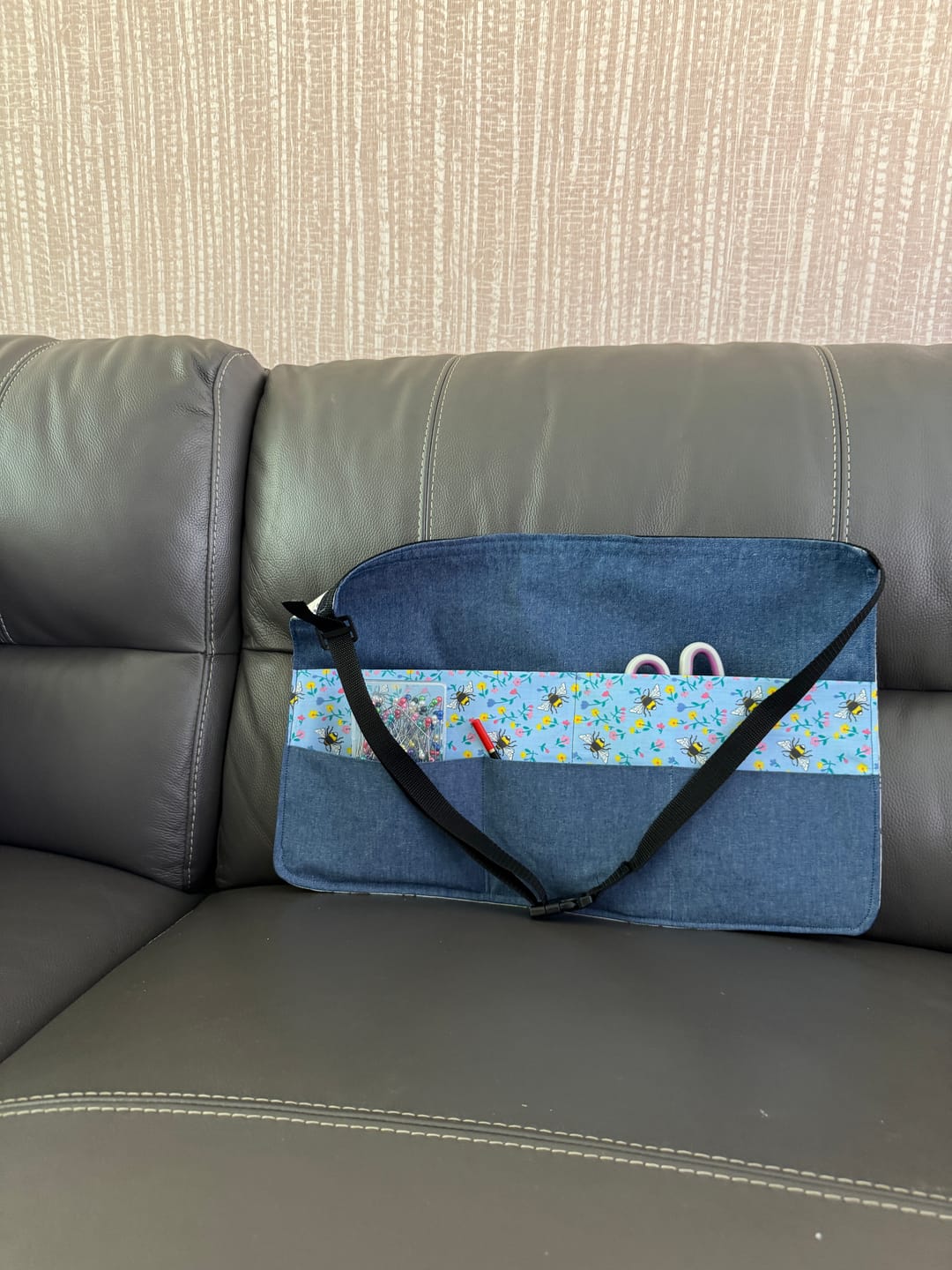 Customer photo review of 8oz Washed Denim Fabric