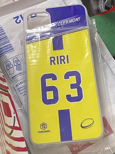 Customer photo review of Coque rugby CLERMONT RUGBY personnalisable - TEAMCOQUES