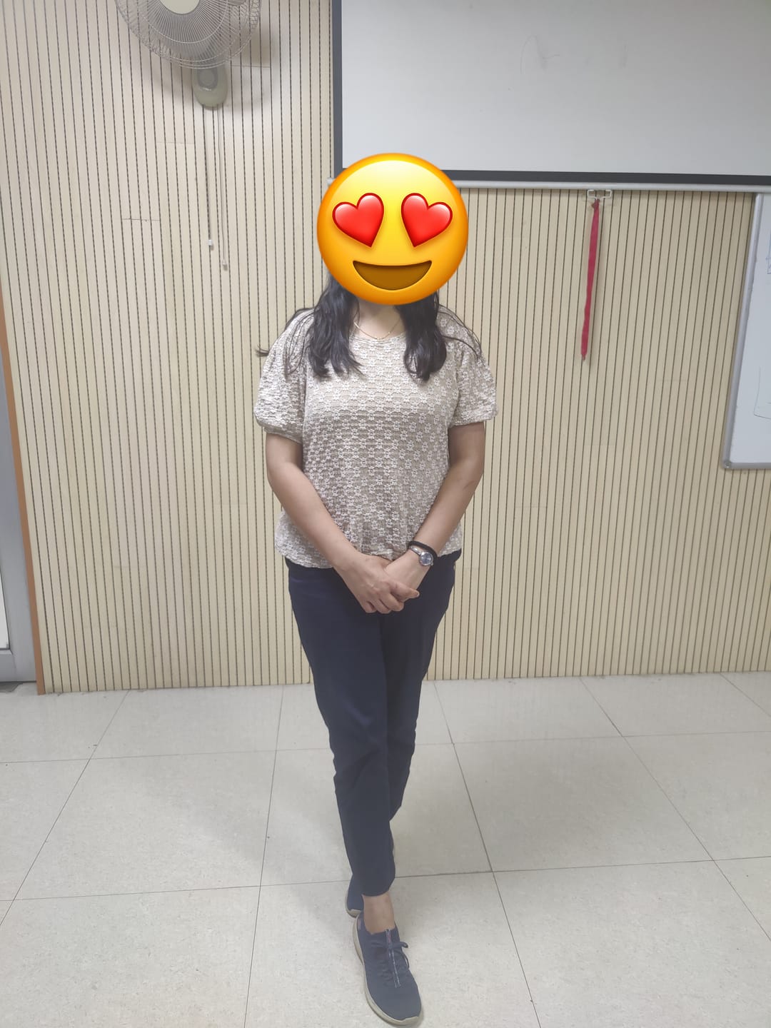 Customer photo review of Navy Blue Formal Pant