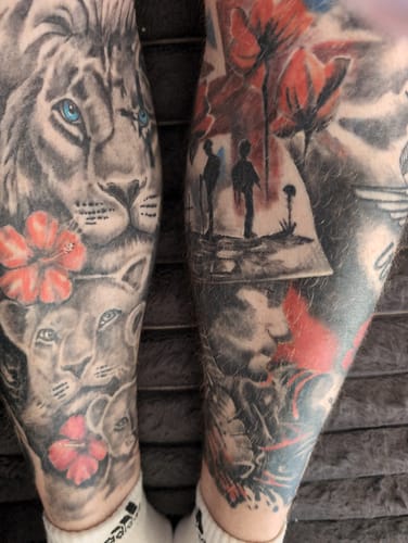 Customer photo review of TattooNumbx Numbing Cream