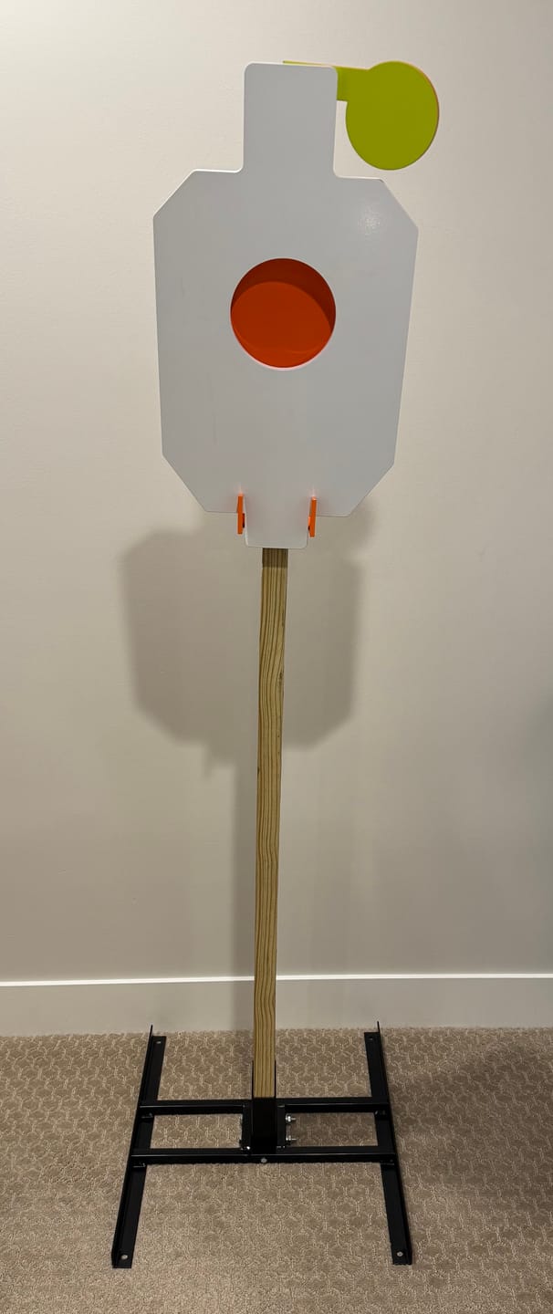 Customer photo review of Double T-Shaped 2X4 Target Stand Base