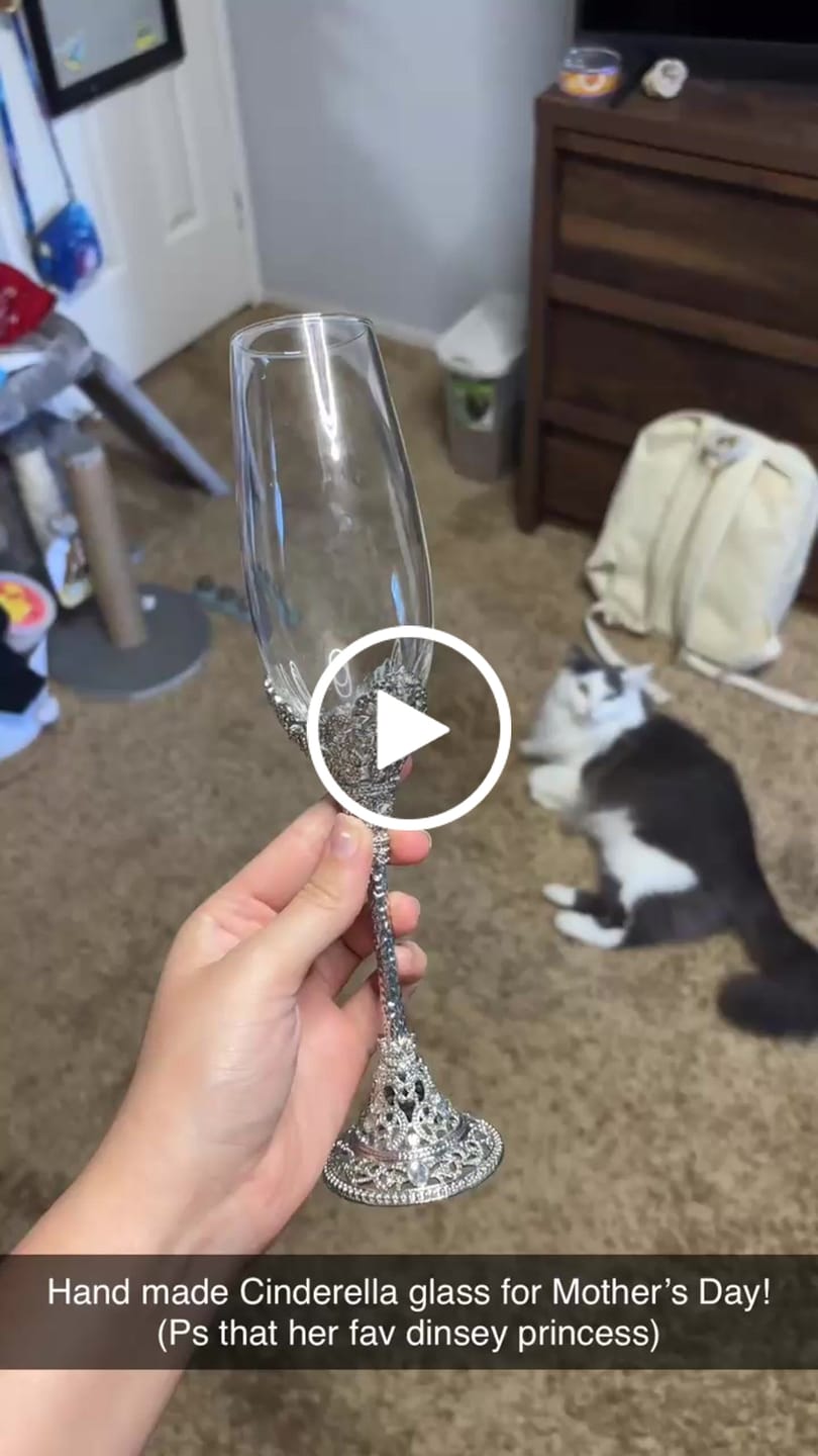 Customer video review of Princess Rhinestone Champagne Glass