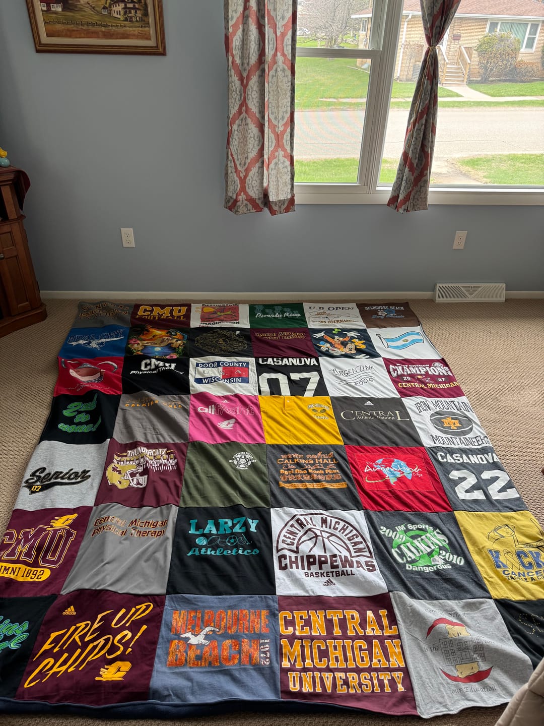 Customer photo review of Quilts for Large and XL T-Shirts