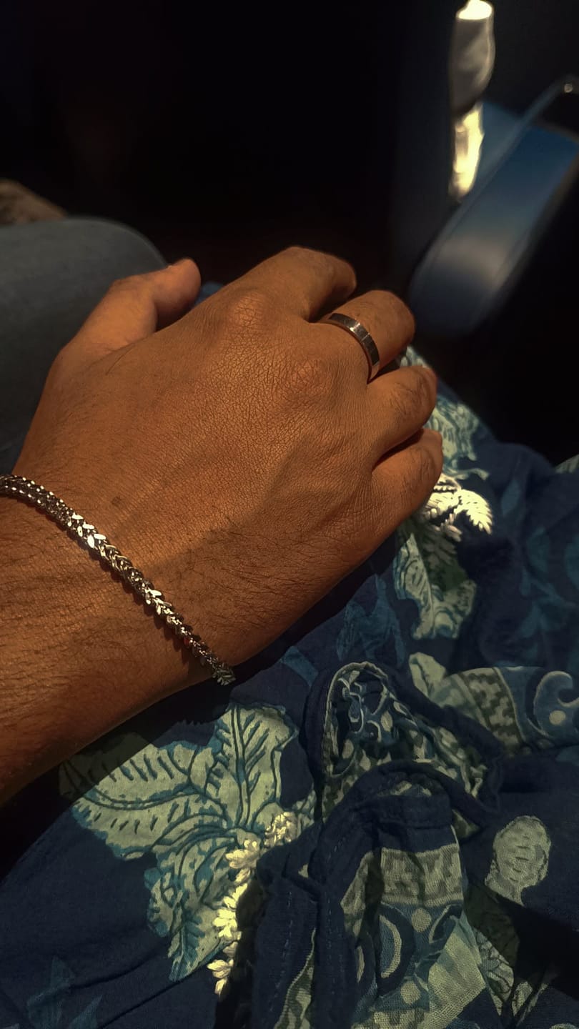 Customer photo review of Minimalist Silver Bracelet