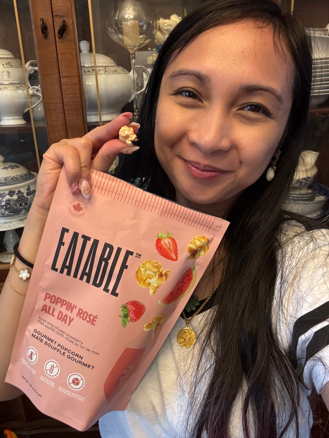 Customer photo review of Poppin' Rosé All Day (4.4oz) - Wine Infused Caramel Popcorn